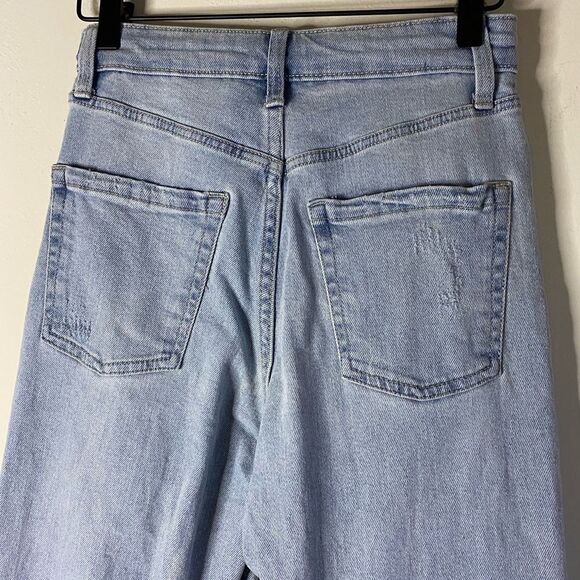 Wild Fable Destroyed Highest Rise Straight Jeans Size 00 - Picture 8 of 12